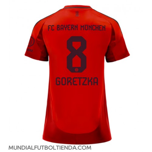 Camiseta Bayern Munich Leon Goretzka #8 Primera Equipación Replica 2024-25 para mujer mangas cortas